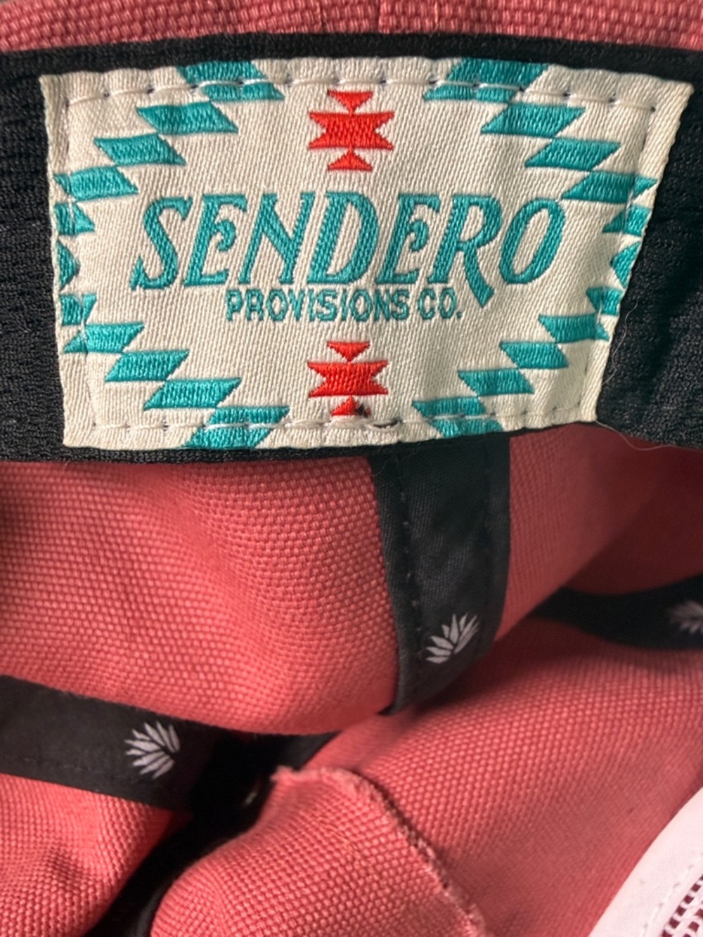 NWOT Sendero Provisions Unisex Logo Hat in Pink / Red - Picture 2 of 8